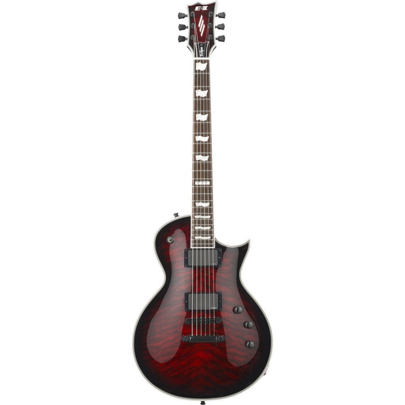 گیتار الکتریک ESP E-II Eclipse, Quilt Maple Top – See Thru Black