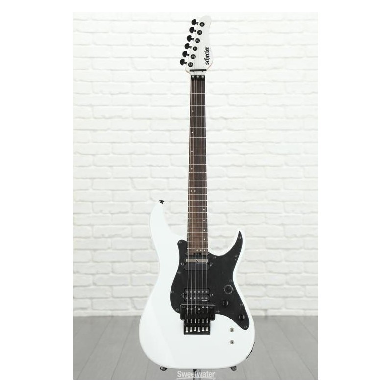 Schecter Sun Valley Super Shredder with Floyd Rose and Sustaniac - White